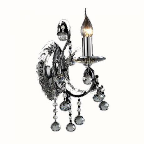 Светильник настенный бра коллекция Elegante, 708617, черный/прозрачный Lightstar (Лайтстар)