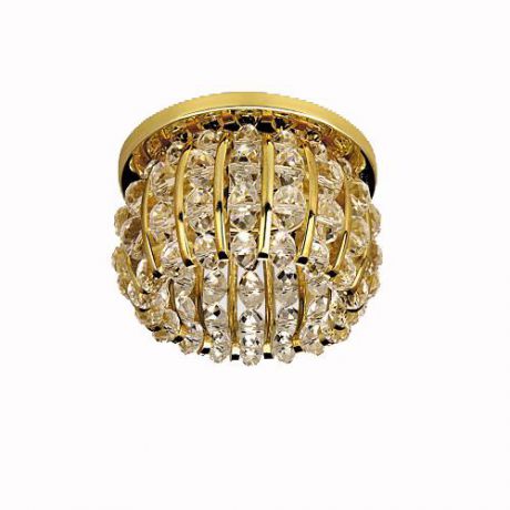 Встраиваемый/точечный светильник коллекция Monile, 030702-G9, золото/прозрачный Lightstar (Лайтстар)