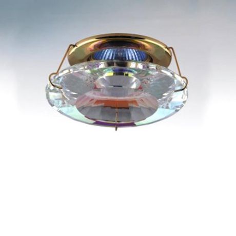 Встраиваемый/точечный светильник коллекция Disko, 030112, золото/прозрачный Lightstar (Лайтстар)