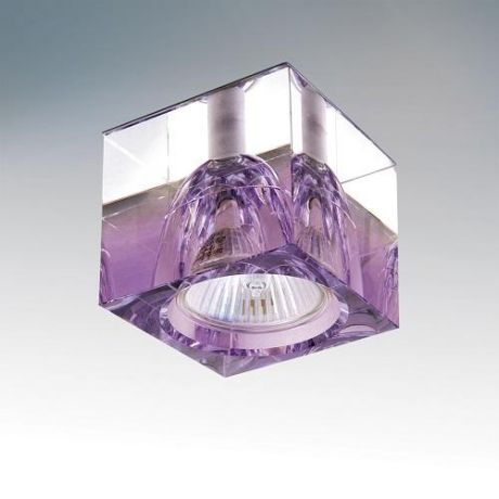 Встраиваемый/точечный светильник коллекция Meta, 004149, хром/фиолетовый,прозрачный Lightstar (Лайтстар)