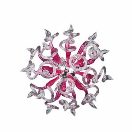 Настенный светильник бра коллекция Medusa 890652, хром/розовый,прозрачный Lightstar (Лайтстар)