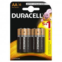 Батарейки "пальчиковые" Duracell АА/LR6/MN1500 (6 шт.)