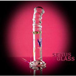 Фаллоимитатор Sexus Glass прозрачный - 17 см