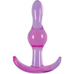 Анальная пробка Jelly Rancher T-Plug - Wave - Purple гладкая фиолетовая