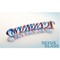 Фаллоимитатор Двухсторонний Sexus Glass - 20 см