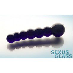Фаллоимитатор Sexus Glass синий - 18 см