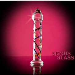 Фаллоимитатор Sexus Glass прозрачный - 18 см