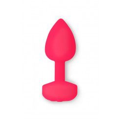 Большая розовая анальная пробка с вибрацией Fun Toys Gplug