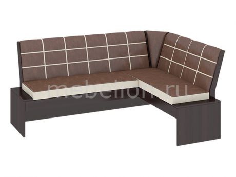 Мебель Трия Диван Кантри Т1 венге/темно-коричневый