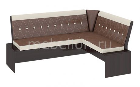 Мебель Трия Диван Кантри Т1 венге/темно-коричневый