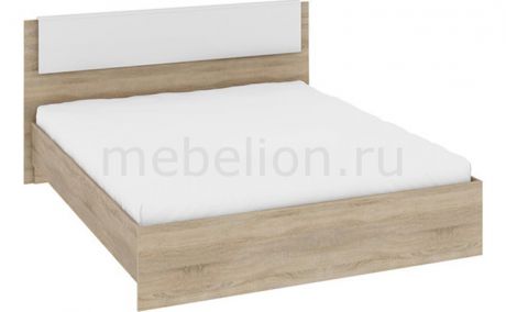 Мебель Трия Кровать двуспальная Ларго СМ-181.01.001 дуб сонома/белый глянец