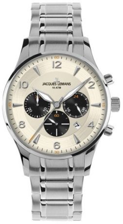 Jacques Lemans Мужские швейцарские наручные часы Jacques Lemans 1-1654M