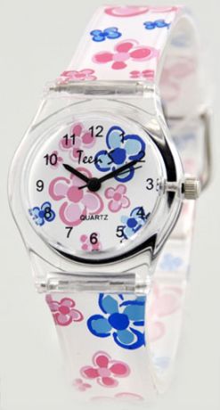 Тик-Так Детские наручные часы Тик-Так Н116-1 розово-голуб.цветы