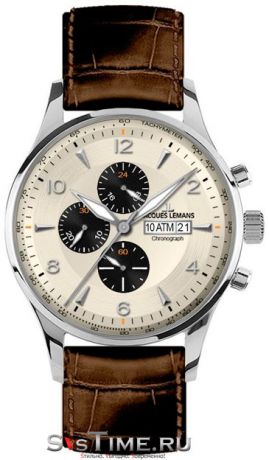 Jacques Lemans Мужские швейцарские наручные часы Jacques Lemans 1-1844C