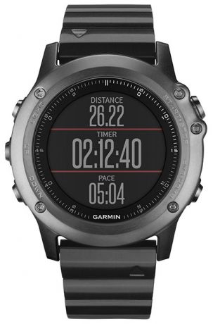 Garmin Умные часы fenix 3 Sapphire с металлическим браслетом, HRM - Run (010-01338-26)
