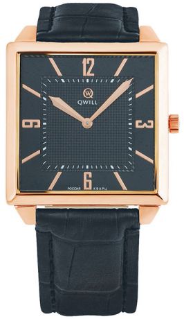 Qwill Мужские российские наручные часы Qwill 6001.01.01.1.52A