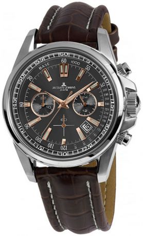 Jacques Lemans Мужские швейцарские наручные часы Jacques Lemans 1-1117WN