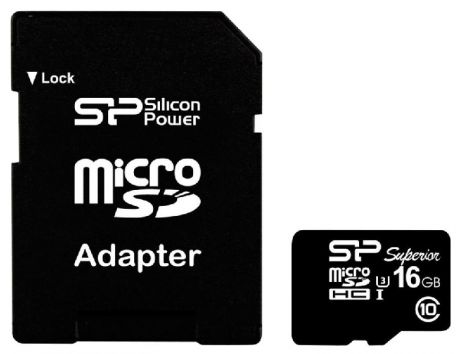 Silicon Power microSDHC 16Гб Elite Cl10 UHSI