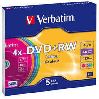 Verbatim 5 дисков 4,7Гб 4x DL+ Slim Color (43297)