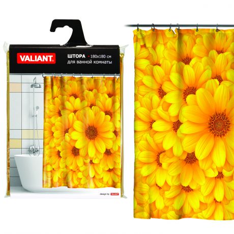 Valiant Желтые цветы 180x180см