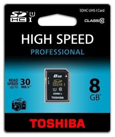 Toshiba SDHC 8GB Сlass10 UHS-I (SD-T008UHS1)