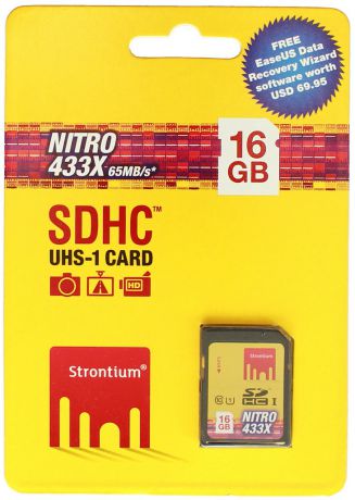 Strontium SDHC 16Gb Сlass10 UHS-I Nitro 433x (SRN16GSDU1)