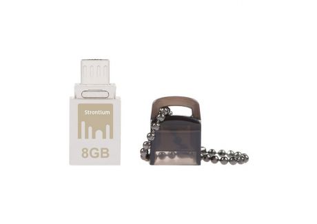 Strontium NITRO OTG 8Gb Silver USB 2.0/microUSB (SR8GSBOTG1)