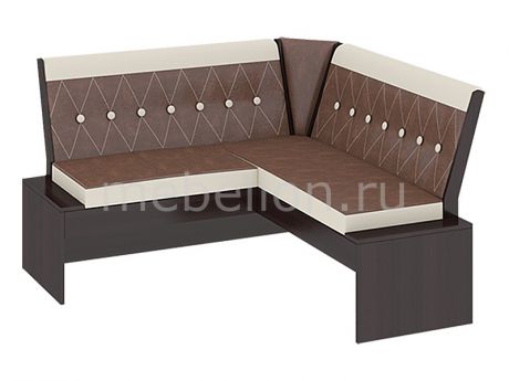 Мебель Трия Диван Кантри мини Т2 венге/темно-коричневый