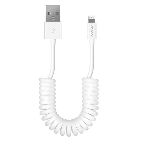 Deppa USB Дата-кабель Deppa USB - 8-pin MFI для Apple витой White