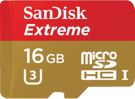 SanDisk SDSQXNE-016G-GN6MA Extreme 16Gb Class 10 с адаптером