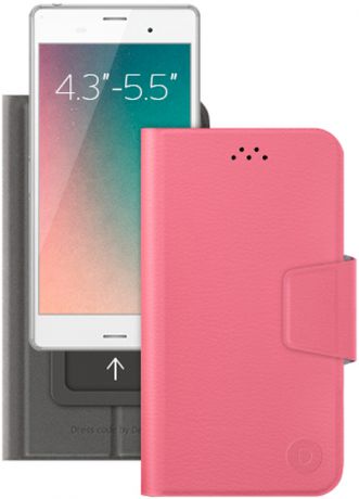 Deppa универсальный Wallet Slide M 4,3-5,5" Pink