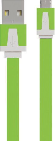 Vertex Дата-кабель Vertex USB - microUSB плоский Green