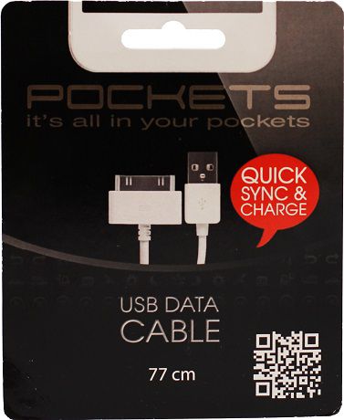 Pockets SPEUSB-004 USB для iPhone 4 White