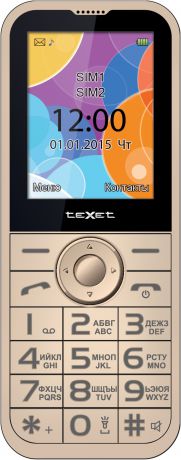 teXet ТМ-В330 Dual sim Beige