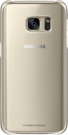 Samsung Clear Cover для Galaxy S7 Gold EF-QG930C