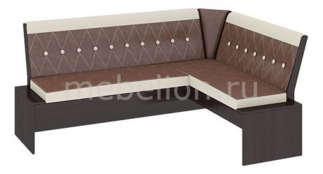 Мебель Трия Диван Кантри Т1 исп.1 венге/темно-коричневый