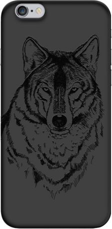 Deppa Art case для iPhone 6/6S Black-Волк