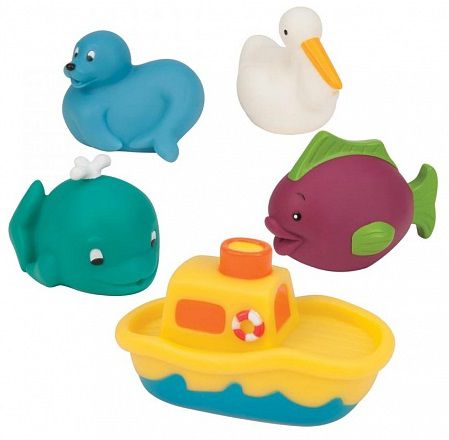 Battat 68005 - игрушки для ванны "Морские животные"