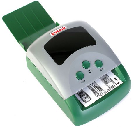 DoCash 430 USD/EUR/RUB с АКБ (1789) - автоматический детектор банкнот (Green)