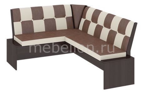 Мебель Трия Диван Кантри Т1 исп.3 венге/темно-коричневый