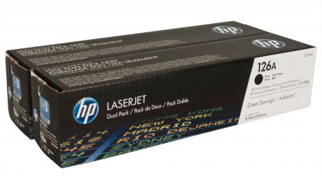 HP 126A (CE310AD) - двойной картридж для принтера HPLaserJet Pro CP1025 (Black)