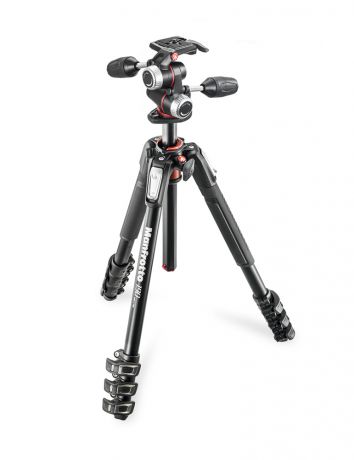 Manfrotto MK190XPRO4-3W - штатив + 3D-головка для фотокамер