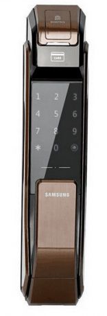 Samsung SHS-P718 XBU/EN - биометрический дверной замок с ручкой (Ultra Bronze)