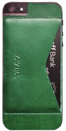 Кошелек-накладка Zavtra для iPhone 5/5S (Green)