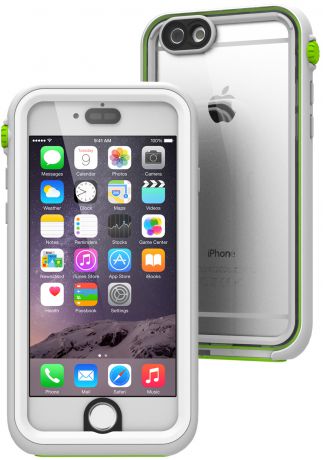 Catalyst Waterproof (CATIPHO6GRE) - водонепроницаемый чехол для iPhone 6/6S (White//Light Gray/Green)