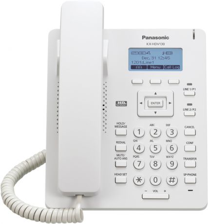 Panasonic KX-HDV130RU - VoIP-телефон (White)