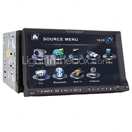7-дюймовый гама 2 TFT, DVD-плеер для автомобилей, с IPOD / iphone-USB, Bluetooth ввода, телевизор