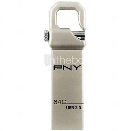 PNY USB 3.0 64GB флэшка, Металлические Стиль