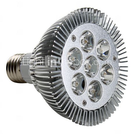 E26/E27 7W 7 Высокомощный LED 680 LM Тёплый белый PAR30 Точечное LED освещение AC 220-240 V