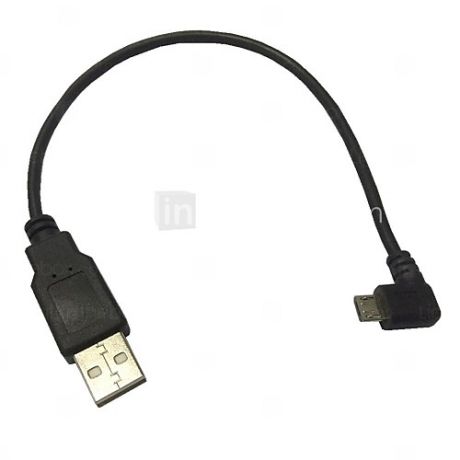 Micro USB кабель для передачи данных для Samsung S2 / S3 / S4 Android телефонов, 0,25 М прямоугольный 90 градусов